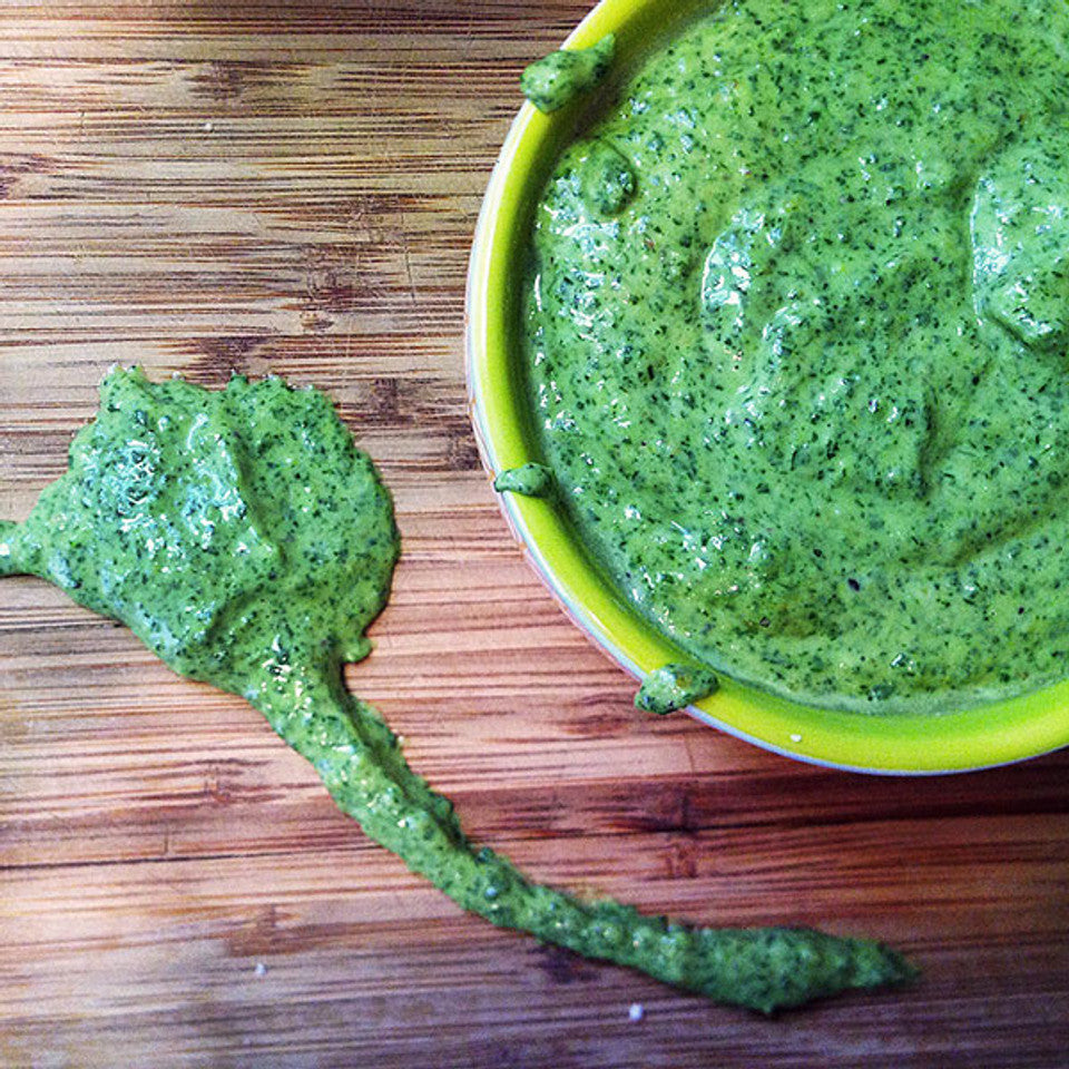 pistachio arugula pesto
