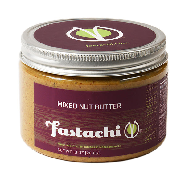 jar of mixed nut butter