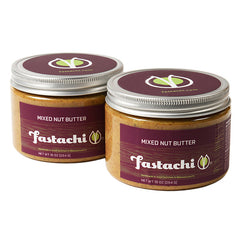 mixed nut butter jars