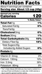 Organic White Mulberries Nutrition Facts