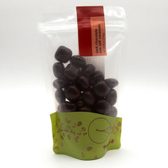 dark chocolate sea salt caramels pouch