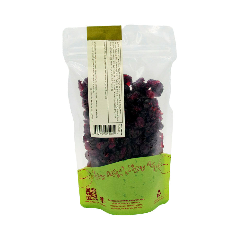 dried cranberries pouch back