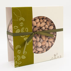 salted pistachios box