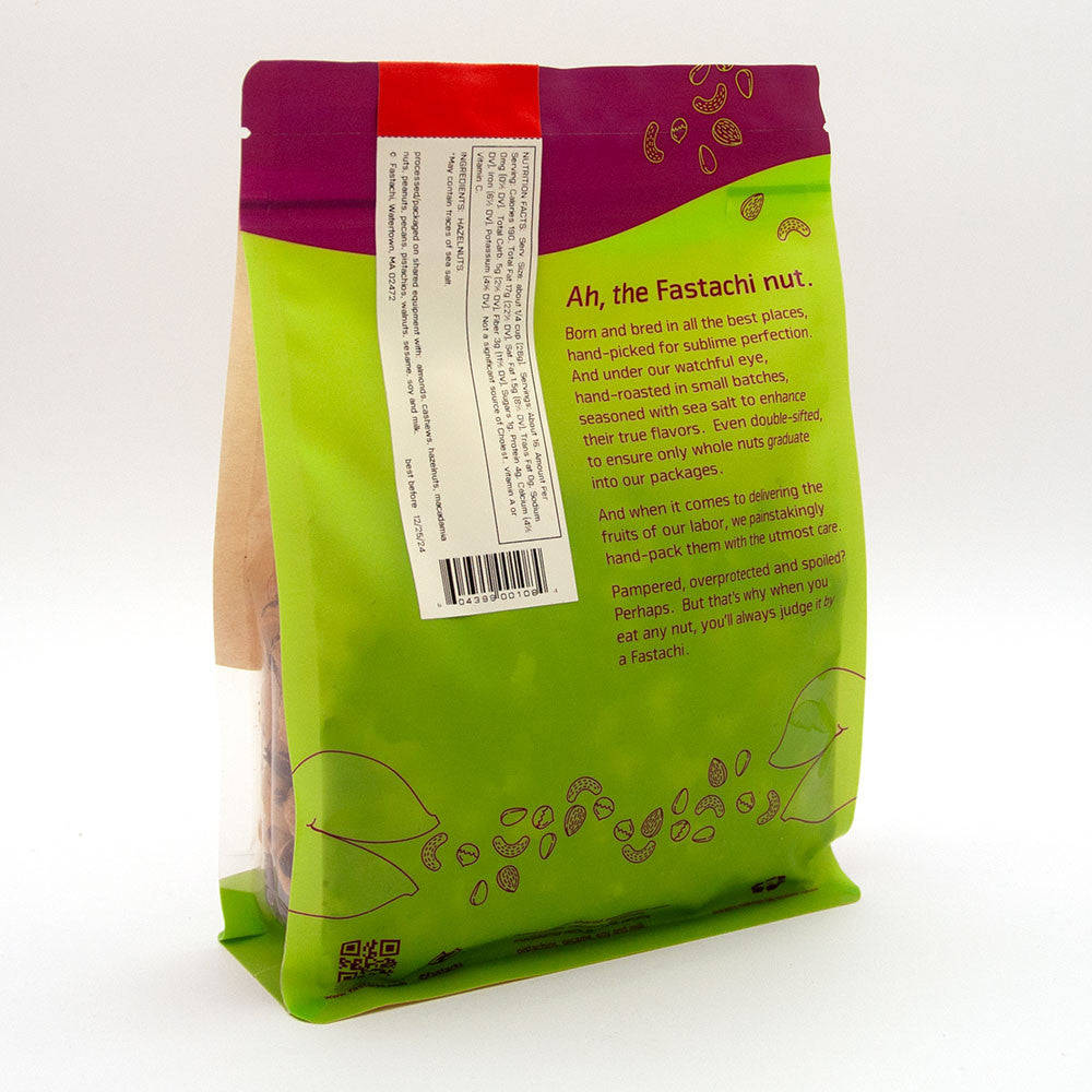 Roasted Hazelnuts Bag Back