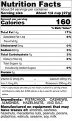 Appreciation Affair Super Nut Mix Nutrition Facts