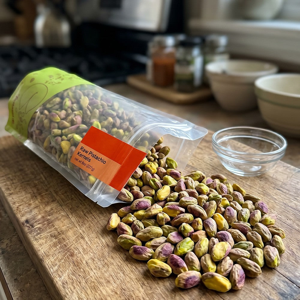 Raw Pistachio Kernels - 8oz Pouch