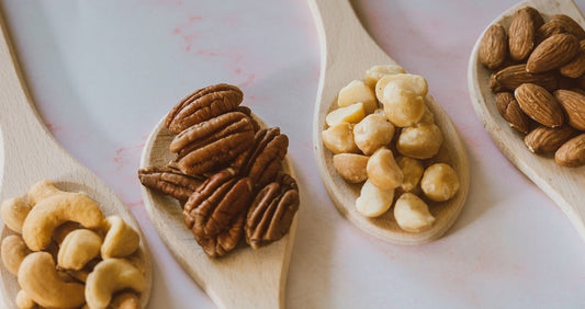 wood spoons wth nuts