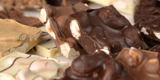 different chocolates with nuts