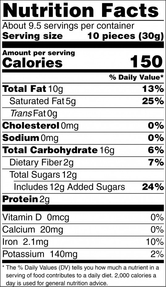 Cocoa Almonds Nutrition Facts