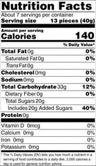 Organic Vegan Sour Gummies Nutrition Facts