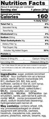 dark chocolate toffee pretzels nutrition facts 