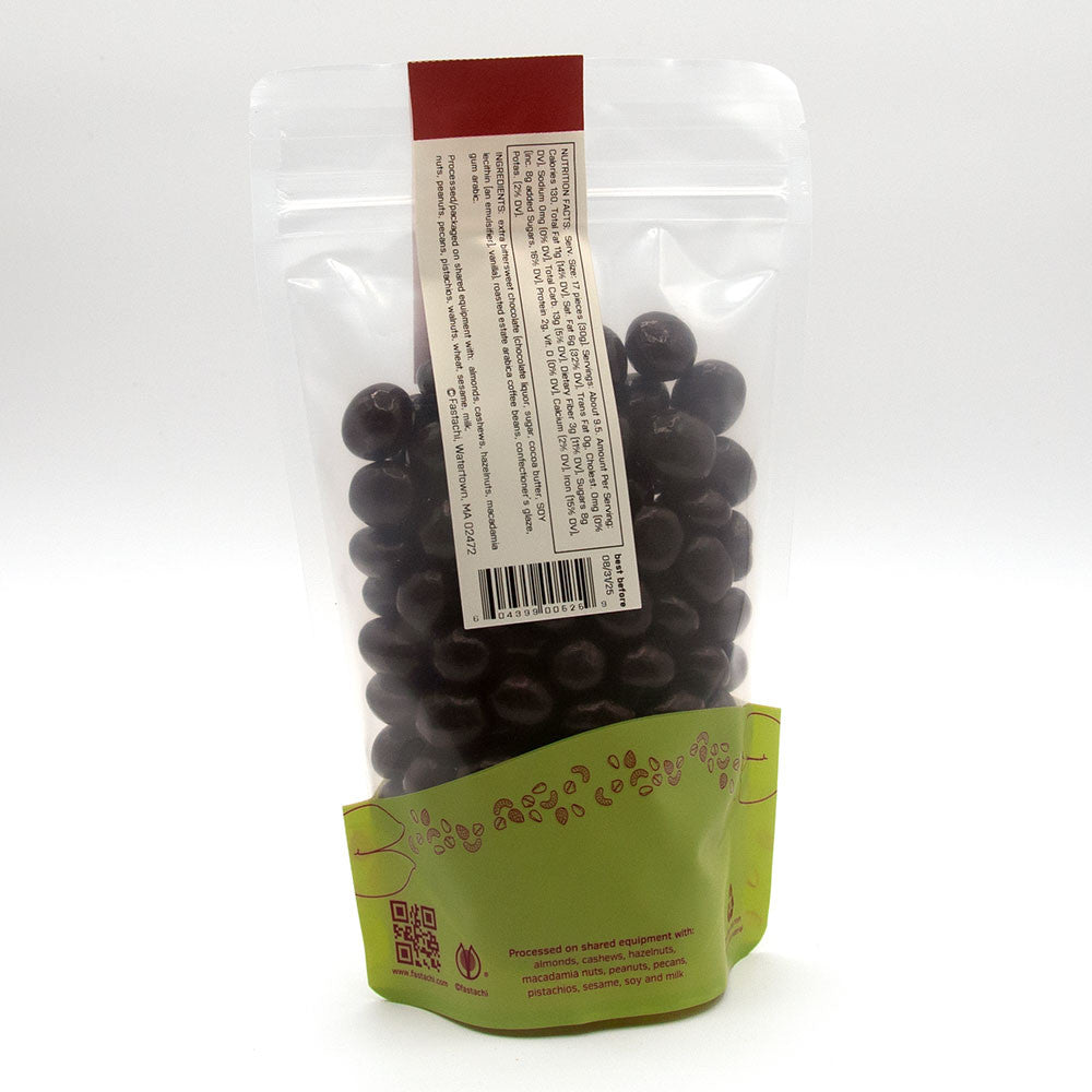 Dark Chocolate Espresso Beans Pouch Back