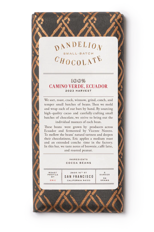 Dandelion Chocolate Camino Verde Ecuador 100%