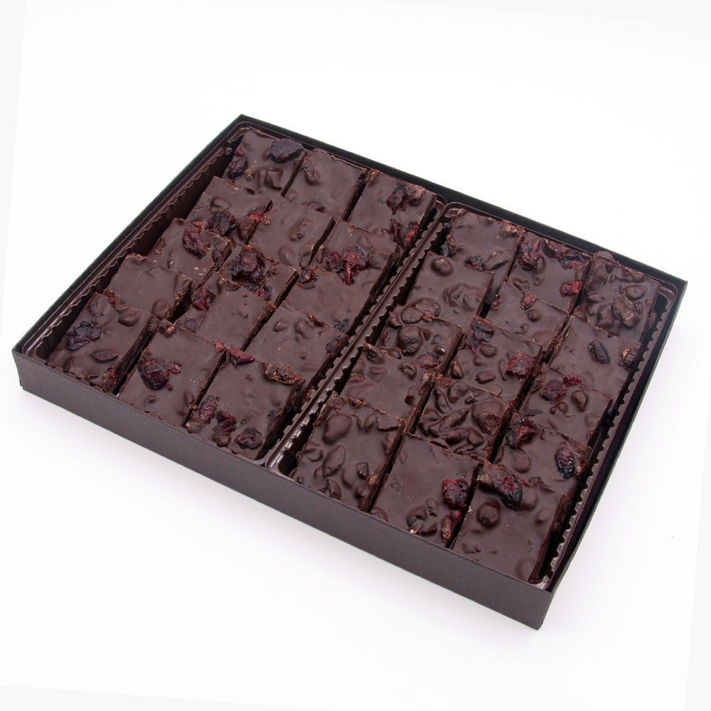 Dark Chocolate Cranberry Bark open lg