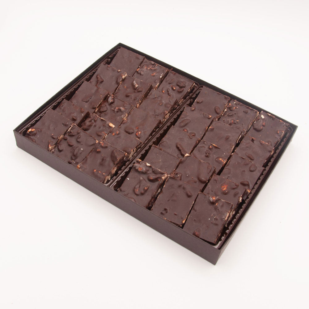 Dark Chocolate Walnut And Cranberry Bark Open Lg