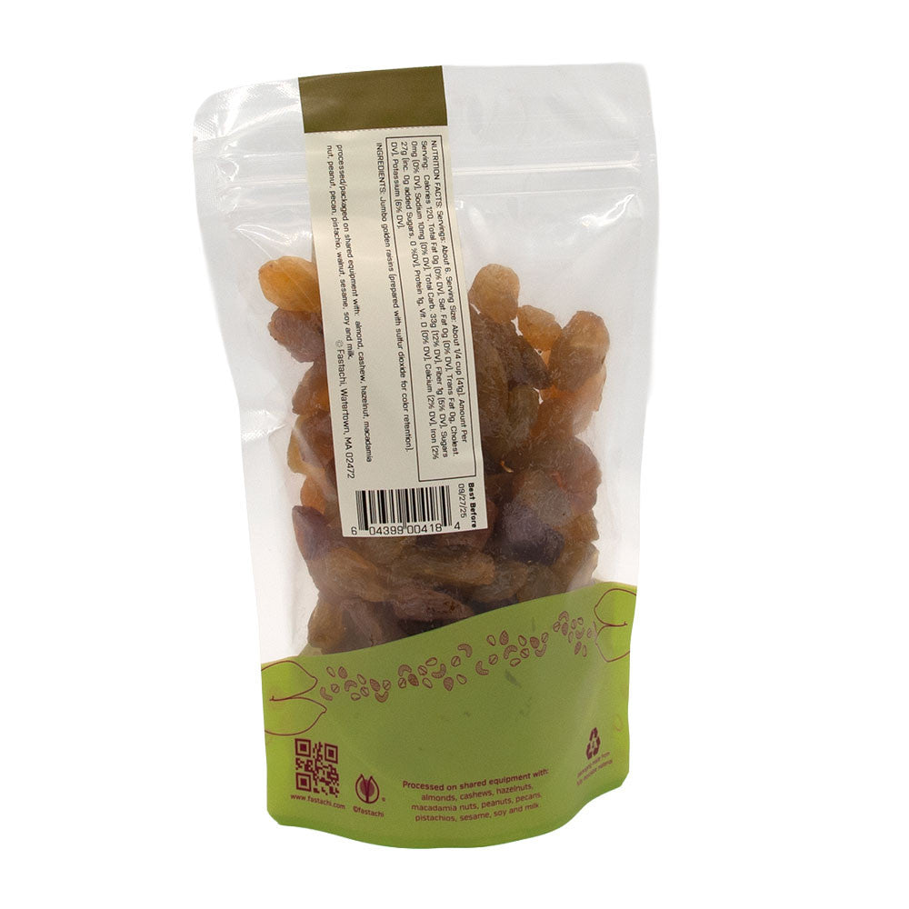 Golden Raising Pouch packaging back 