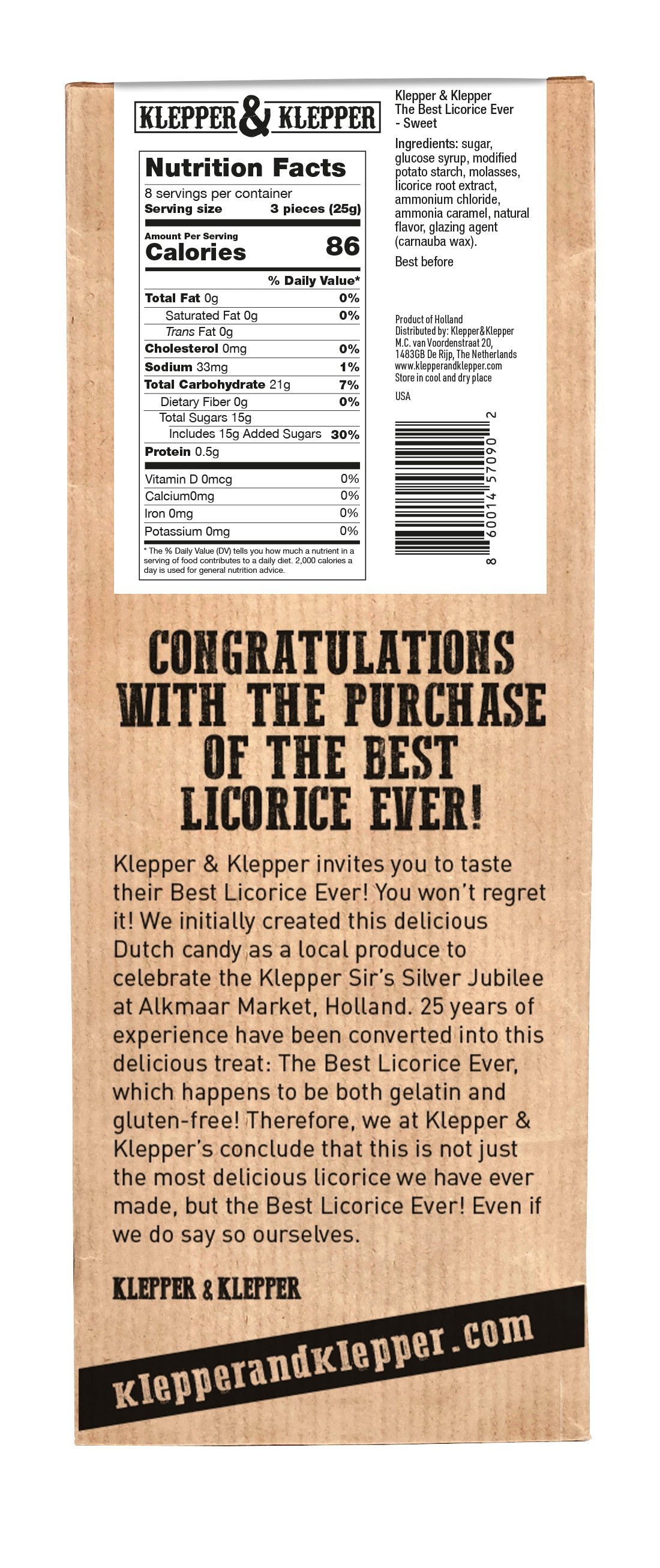 Klepper & Klepper Sweet Licorice