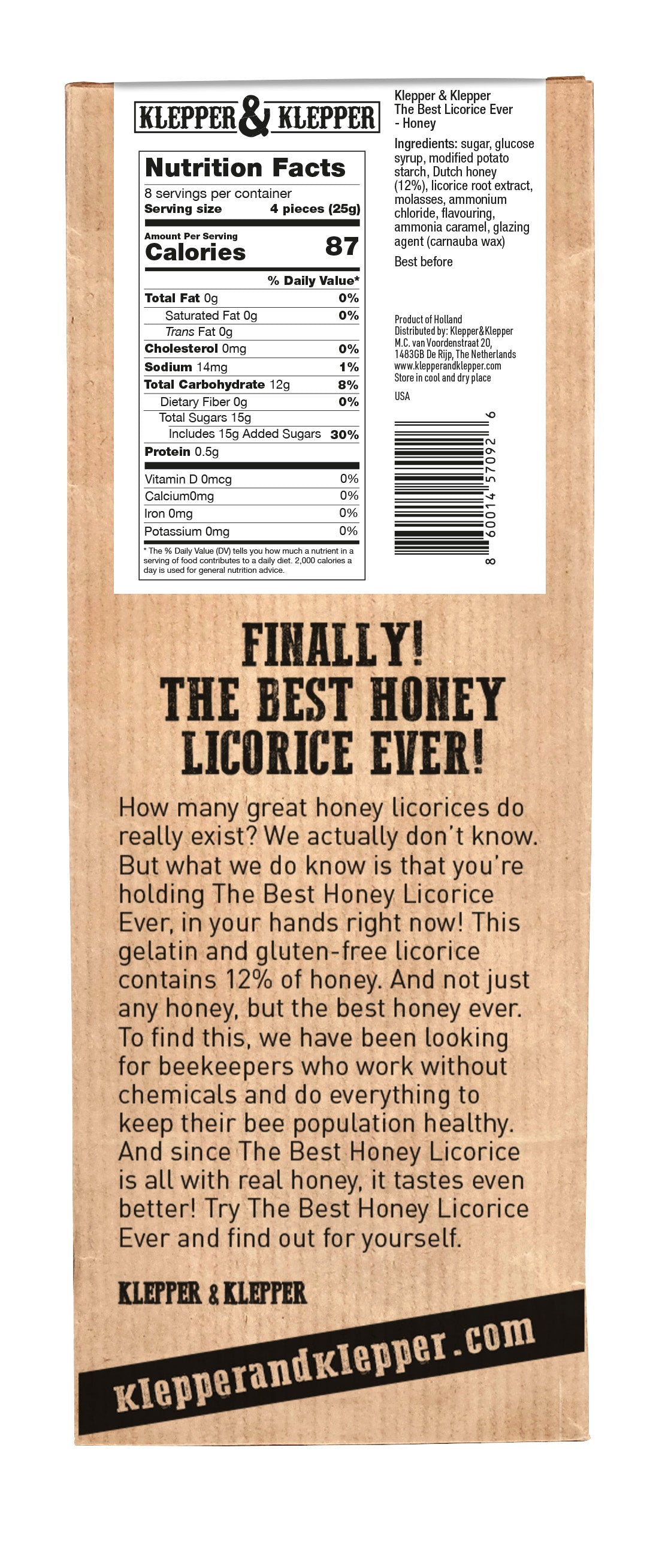Klepper & Klepper Honey Licorice