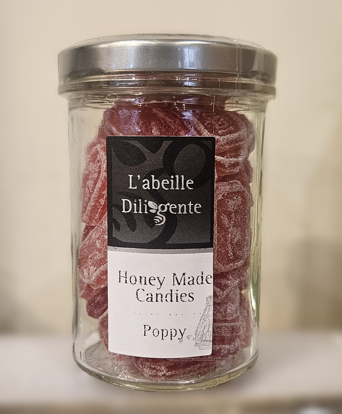 L'abeille Diligente Poppy Flavored Honey Made Hard Candy
