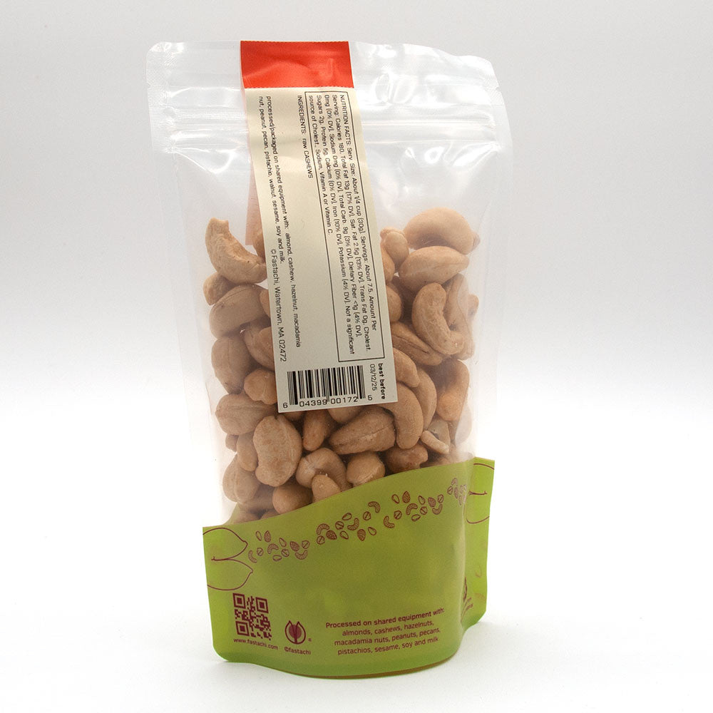 raw cashews pouch back 
