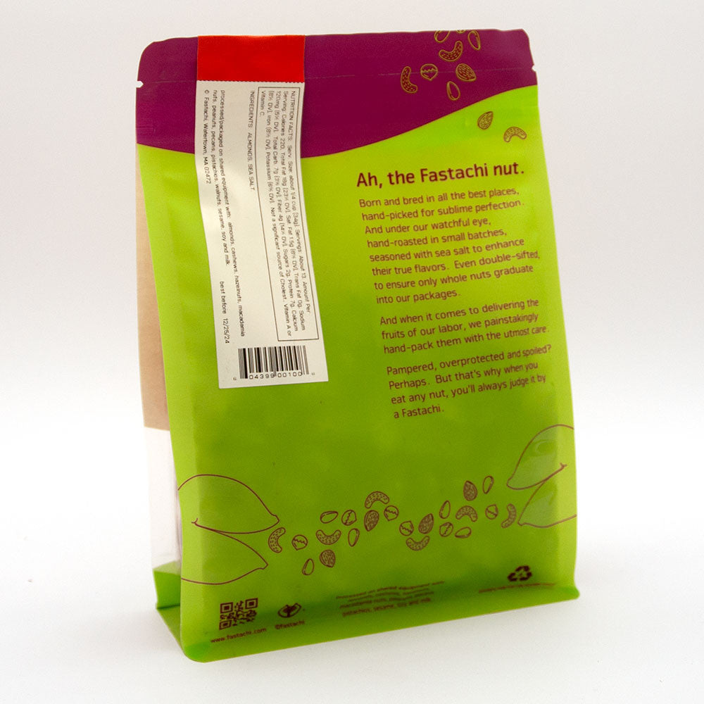 Salted Almonds Bag Back