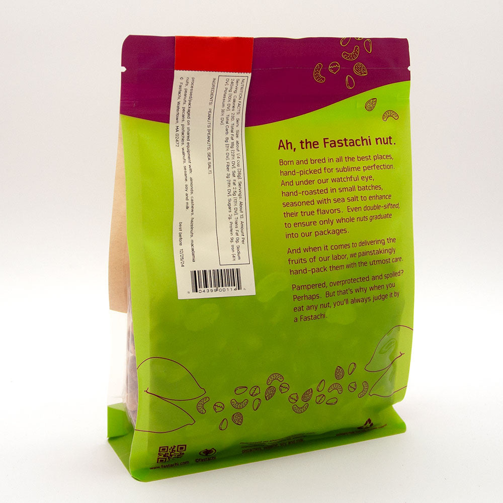 Salted Peanuts Bag Back