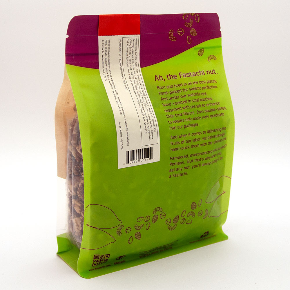 Salted Pecans Bag Back