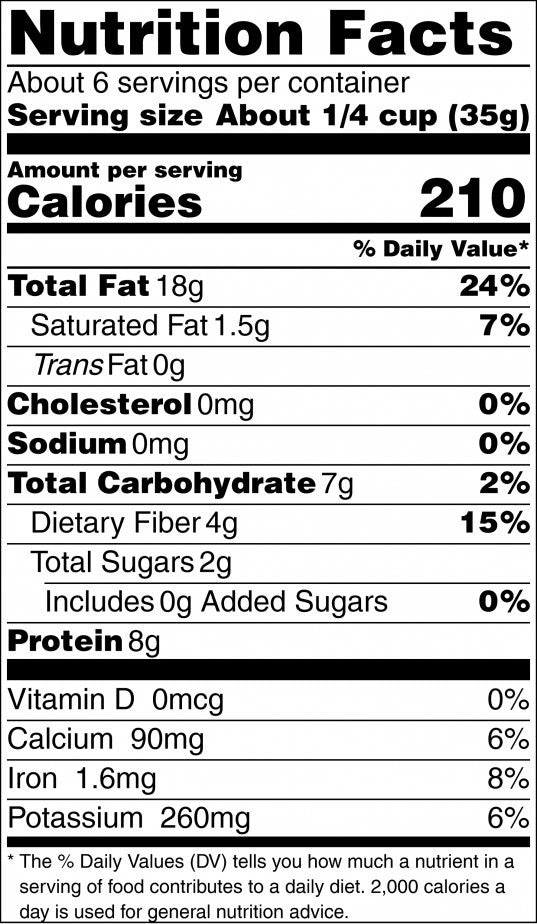 Hostess Harvest Gift Tin Medium Roasted Almonds Nutrition Facts