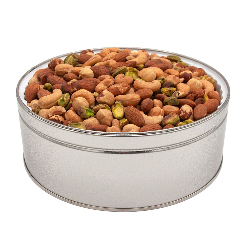 medium gift tin with nuts 