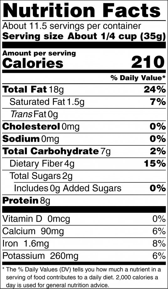 Hostess Harvest Gift Tin Large Roasted Almonds Nutrition Facts