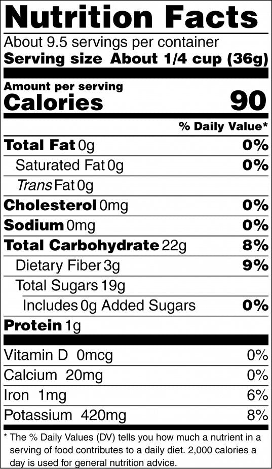 Simple Pleasures Gift Tray Imported Apricots Nutrition Facts