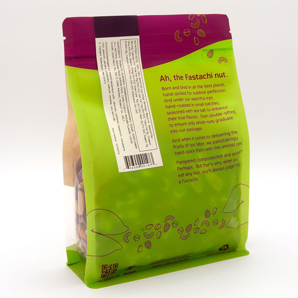 Wasabi Nut Mix Bag Back
