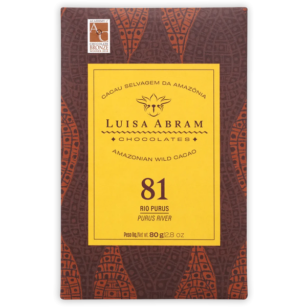 Luisa Abram 81% Rio Purus Dark Chocolate