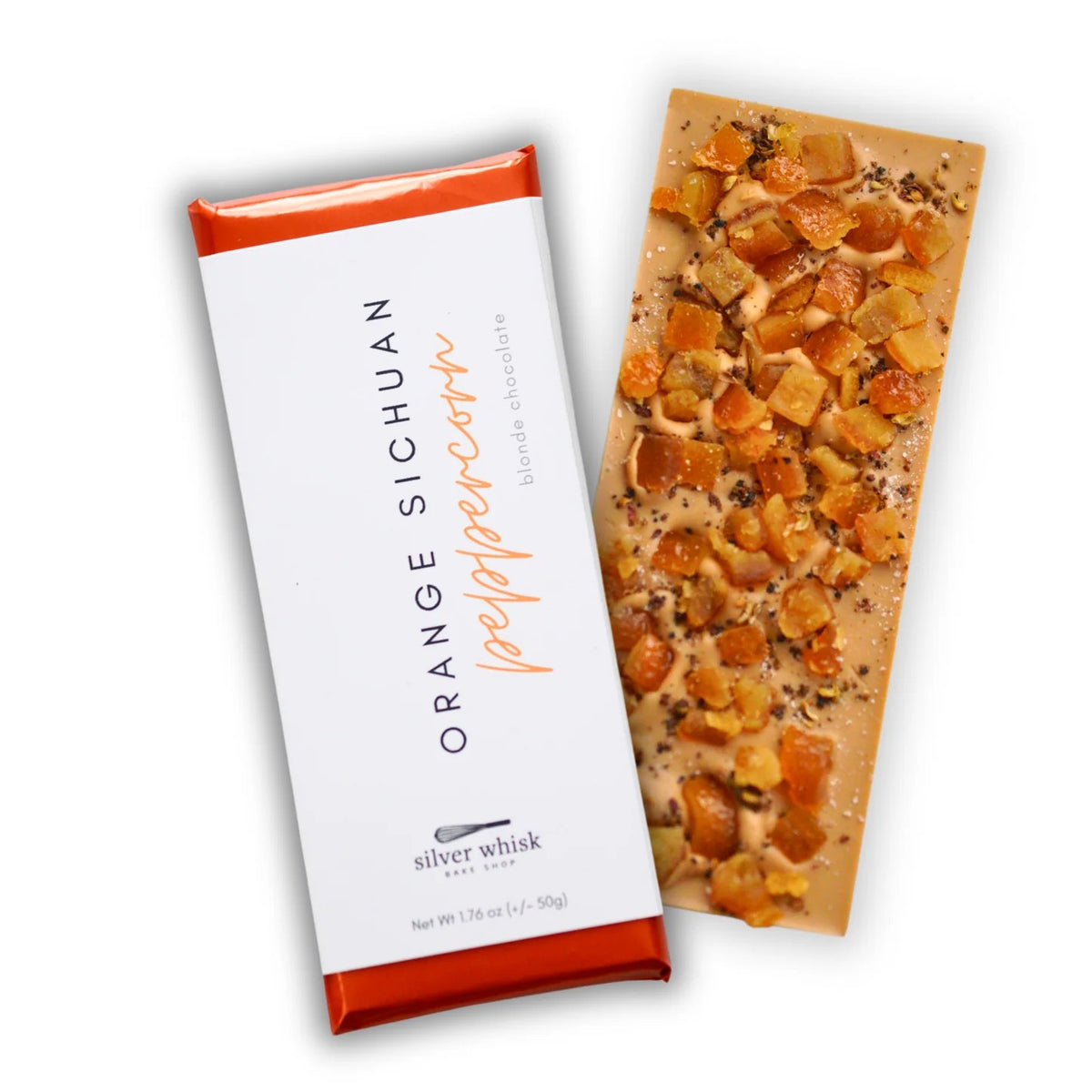 Silver Whisk Orange Sichuan Peppercorn Blonde Chocolate