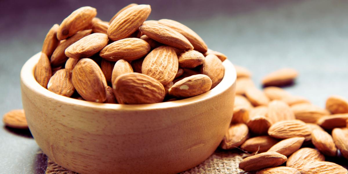 almonds in a bowl