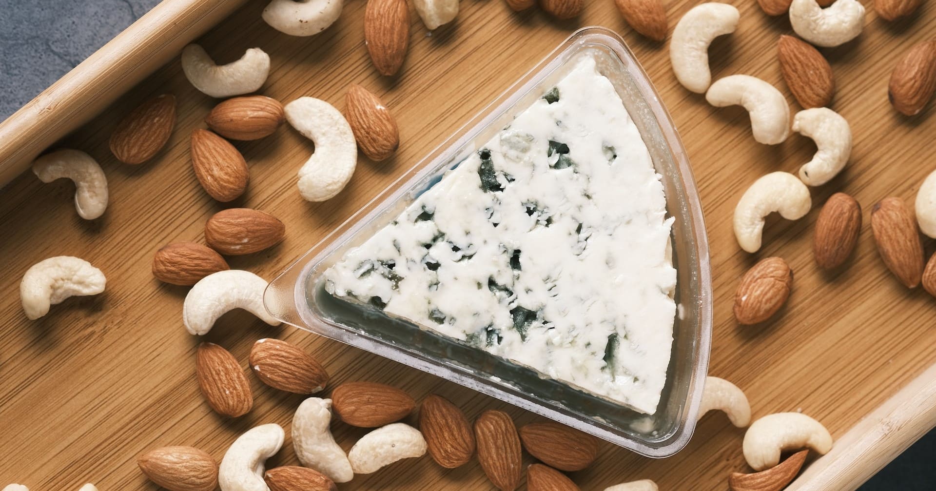 blue cheese and nuts