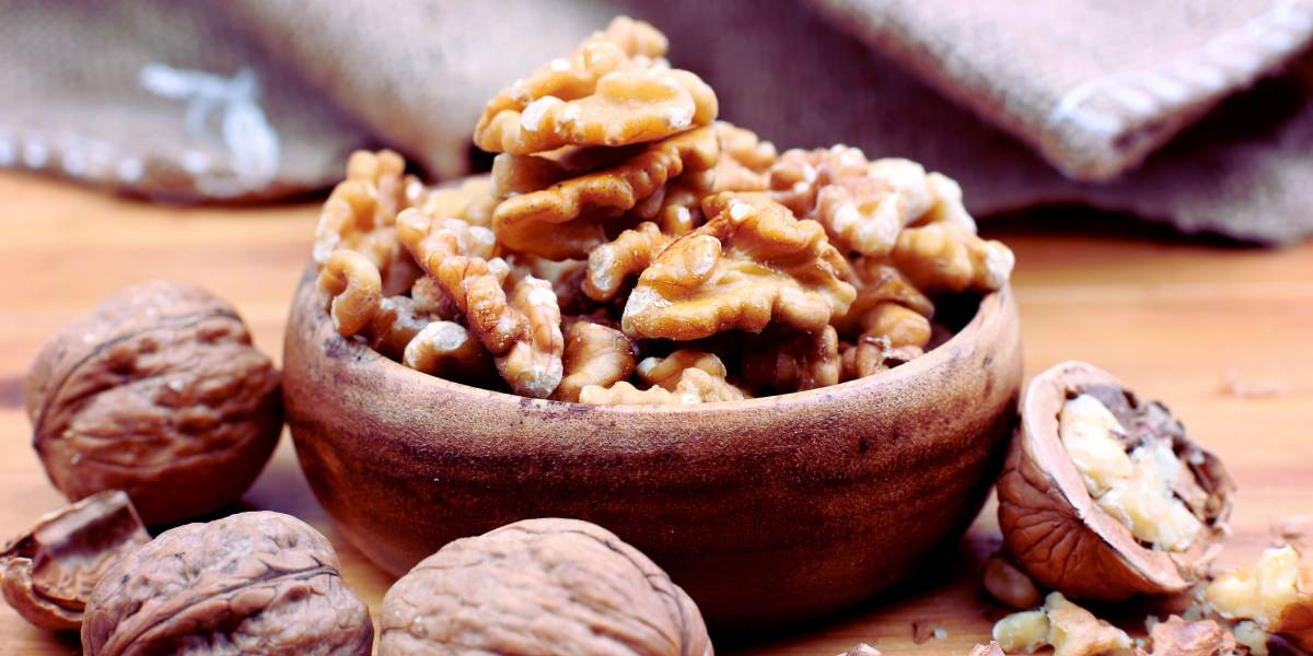 bowl with walnuts